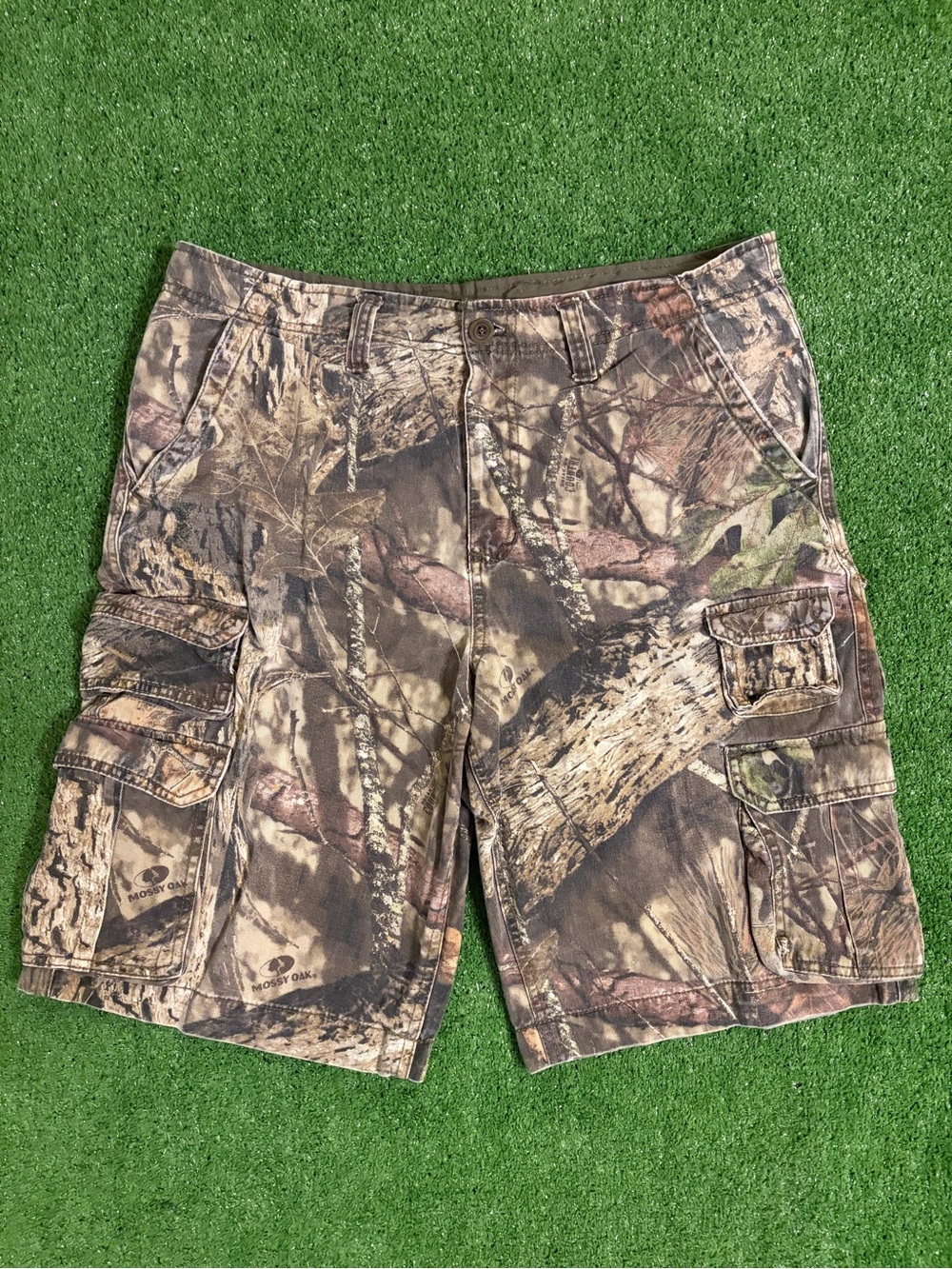 Y2K Mossy Oak Camo Cargo Shorts
